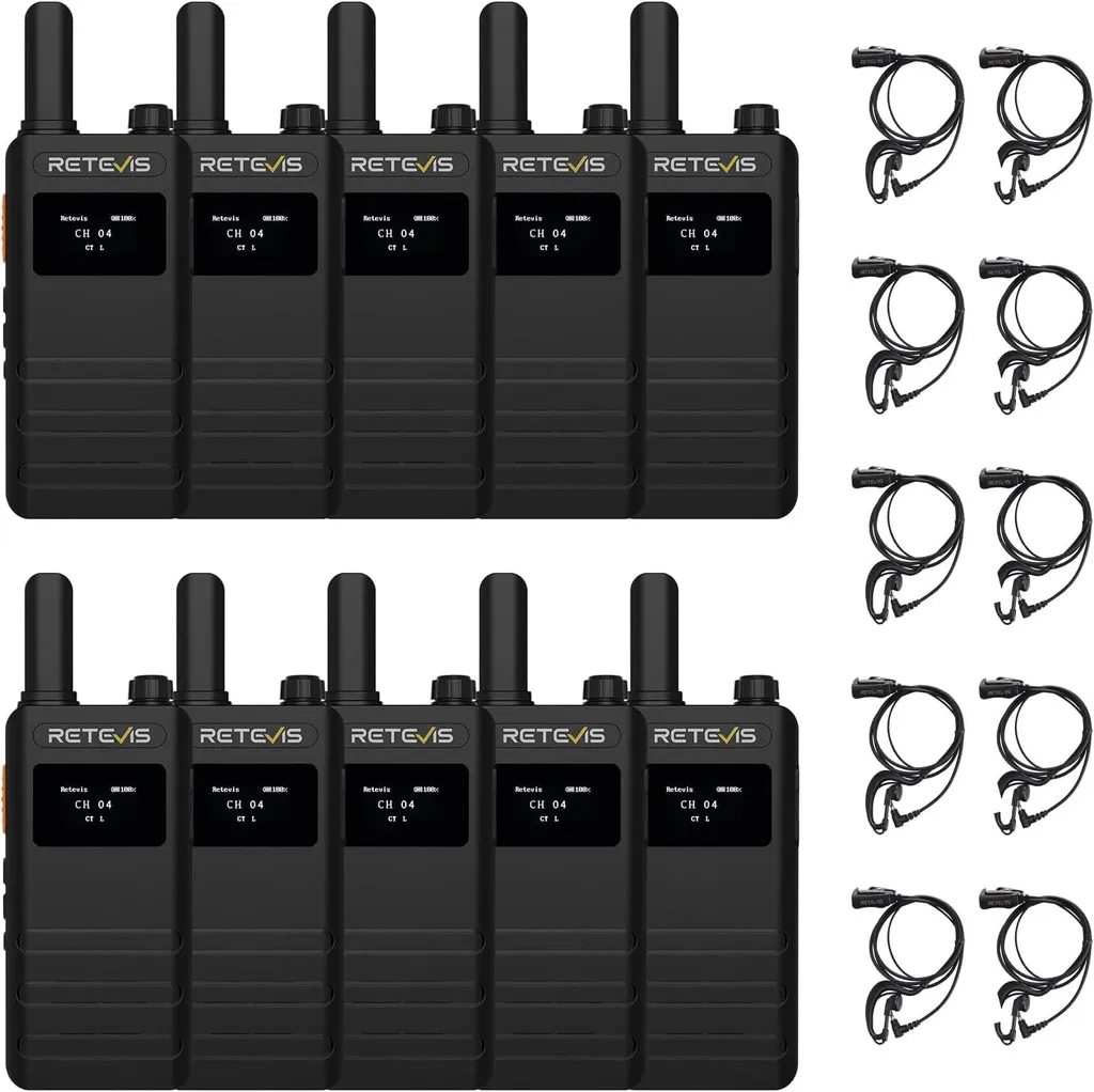 Pack 10 Talkies-Walkies pour Restauration et Hôtel Retevis B63S PMR446