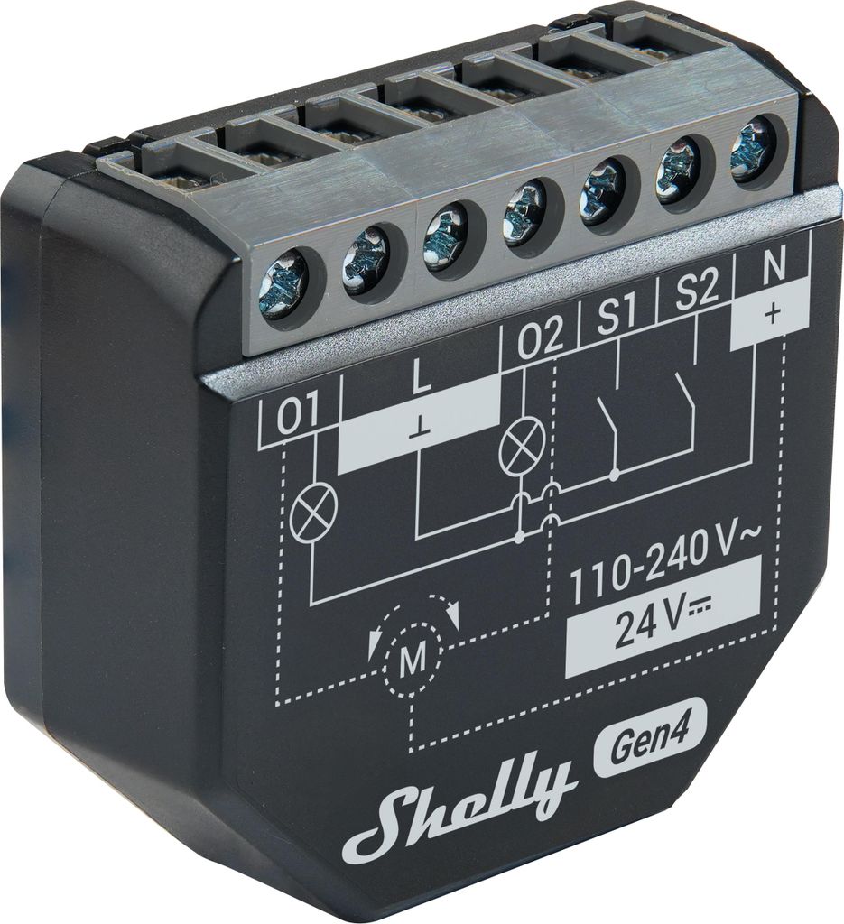 Shelly · Unterputz·""2PM Gen4""· Relais· max 16A· 2 Kanäle· Produktbild 