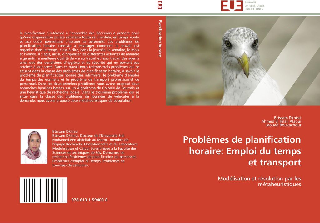 Problèmes de planification horaire: Emploi du temps et transport