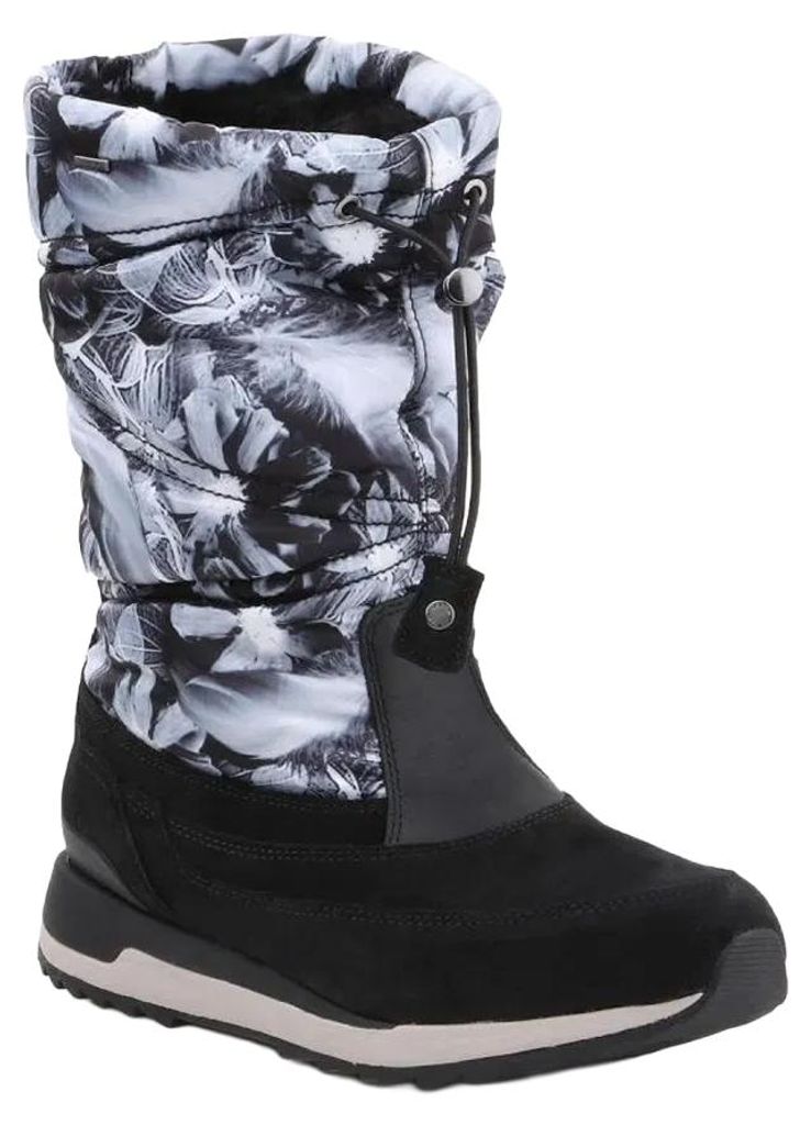 Geox - "Aneko" Schneestiefel für Damen, Leder PP12428 (36 EU) (Grau/Schwarz)