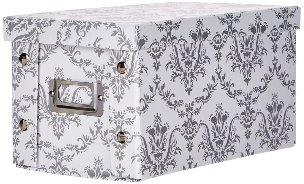 Zeller CD-box "Vintage", karton, wit - 16,5x28x15; Productafbeelding 