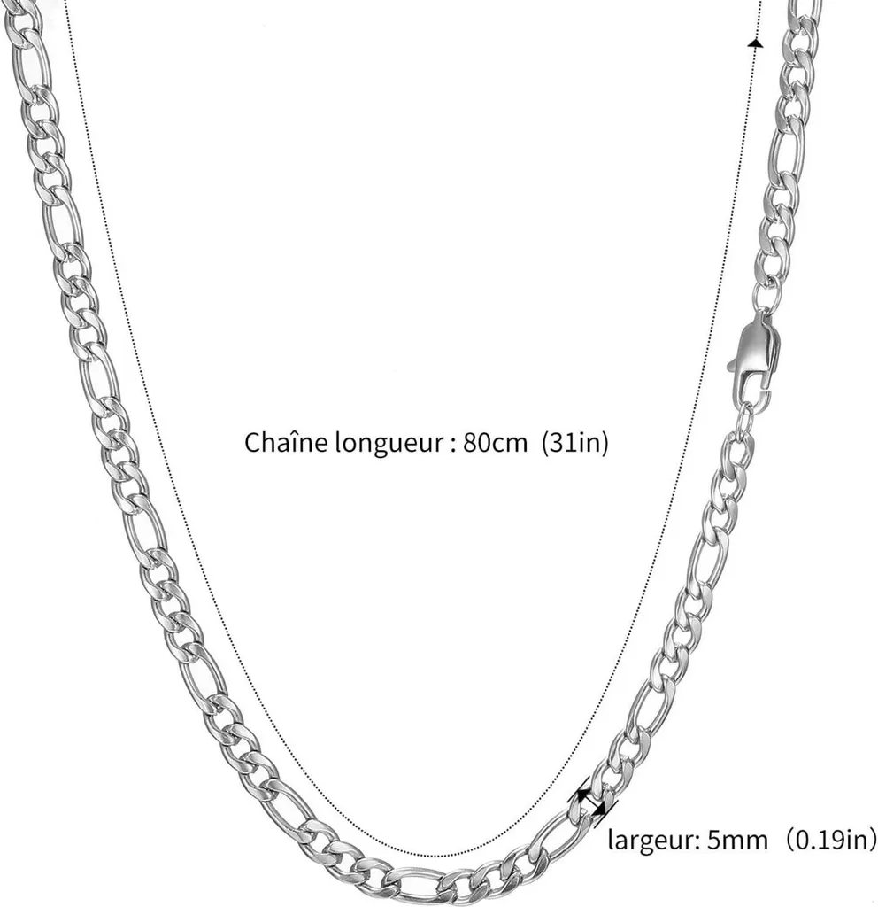 Collana Figaro con Ciondolo Quadrato in Occhio di Tigre