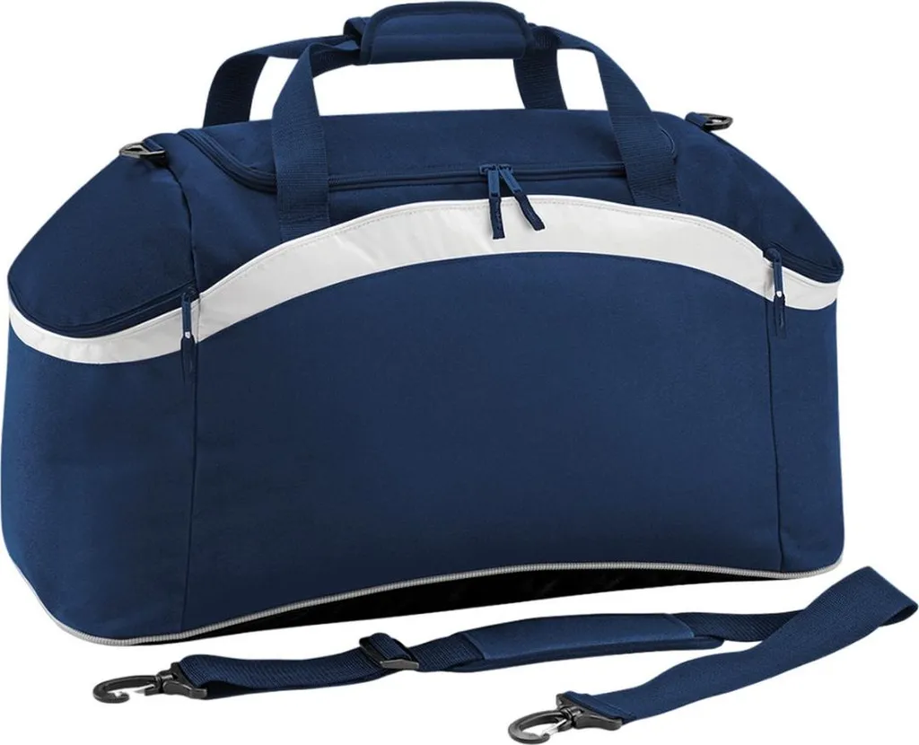 Sac de voyage Bagbase PC7242 robuste avec bandoulière - Bleu Blanc