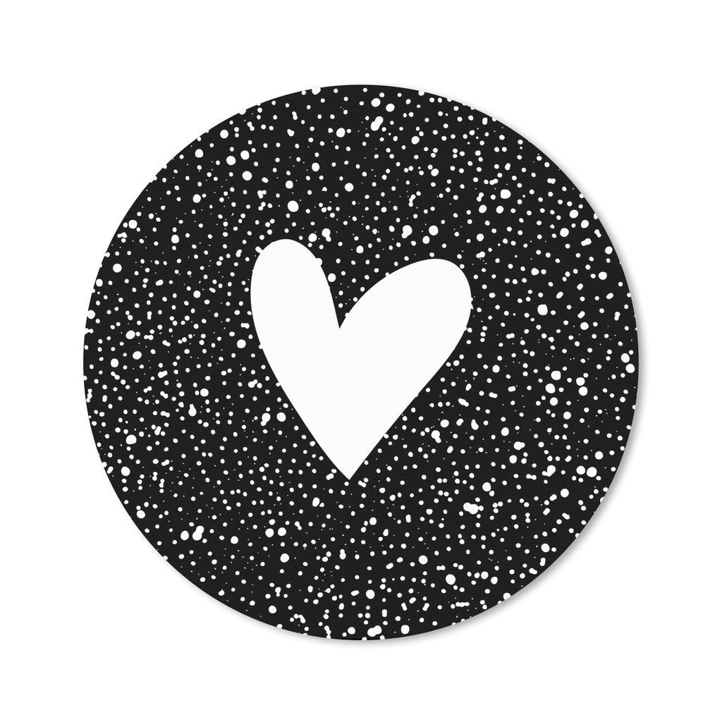 MuchoWow Mauspad Mousepad Design - Liebe - Herz 50x50 cm - Mousepads - Maus Mat - Pad - Mausunterlage - Vinyl