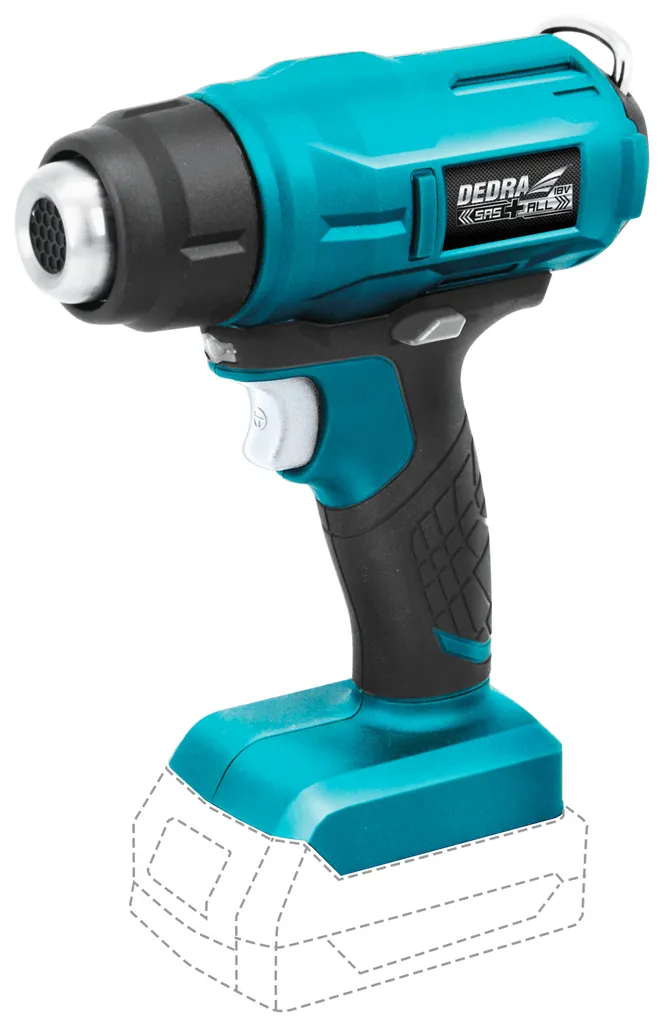 Décapeur Thermique Dedra Sas+All DED7058 18V sans Fil 550°C 200L/Min