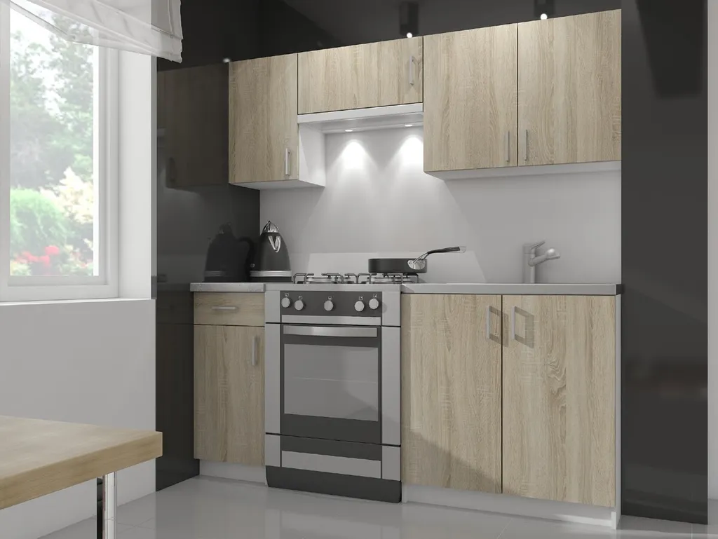 Ranger votre Cuisine facilement avec l'Armoire LIMA S60 Blanc et Chêne