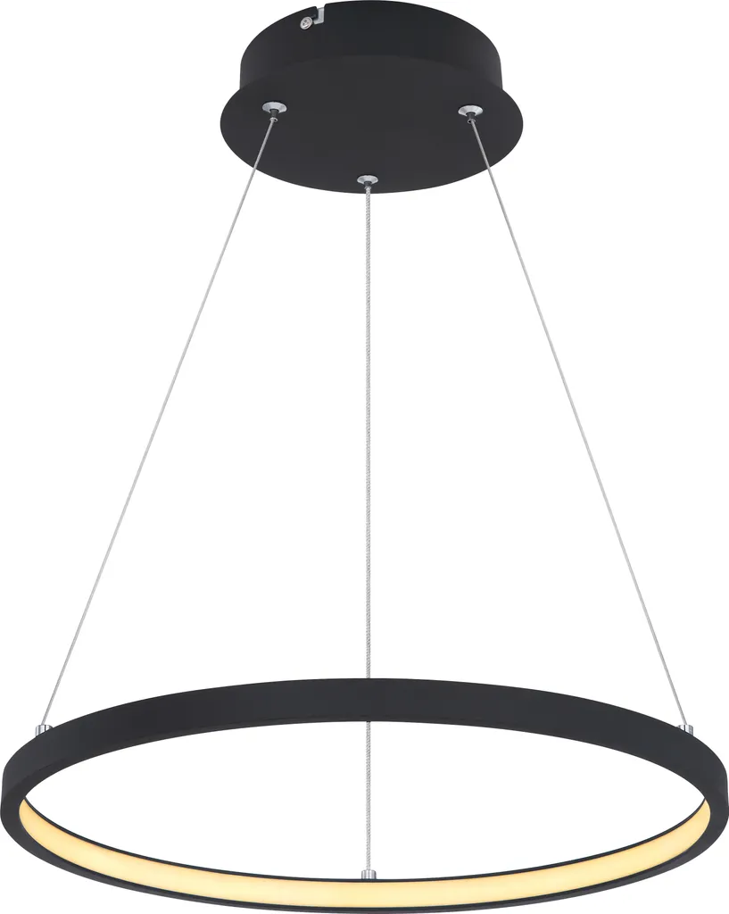 Suspension LED Noir Mat anti-éblouissement - Lampe métal élégante et sobre