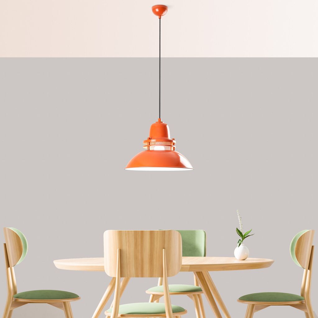 Opviq, Tibet - Orange,Leuchter, Orange, METALLKÖRPER, 30 x 30 x 32 - 121 cm