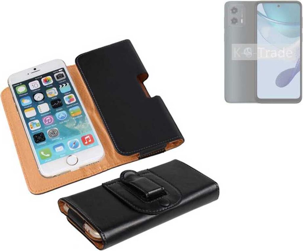 K-S-Trade Schützhülle Handyhülle kompatibel mit Motorola Moto G 5G (2023) Holster Gürtel Tasche Schutzhülle Handy-Tasche Smartphone Case
