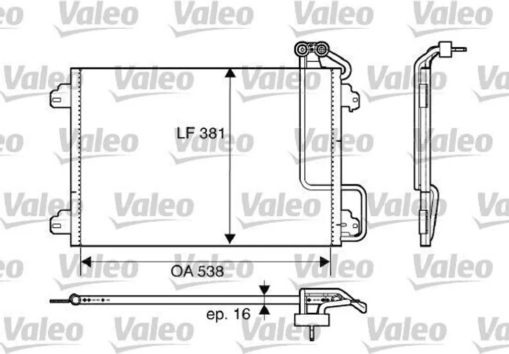 Valeo 817509 Condenseur de Climatisation pour Scenic I et Megane Scenic