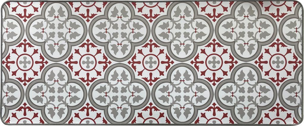 Fußmatte Schmutzfang Fußabtreter Aurelia LxB 120x50 cm Paco Rot Türmatte Polyester Abstrackt Bedruckt , 20232020