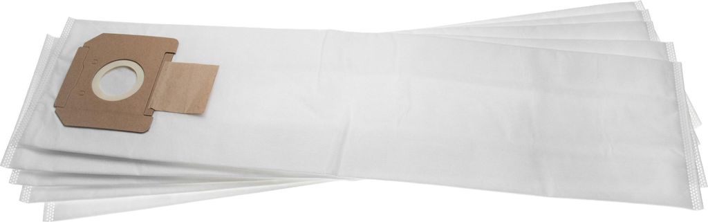 vhbw 5x Staubbeutel kompatibel mit Bosch GAS 55 M AFC Professional Staubsauger - 39cm x 19,5cm Weiß