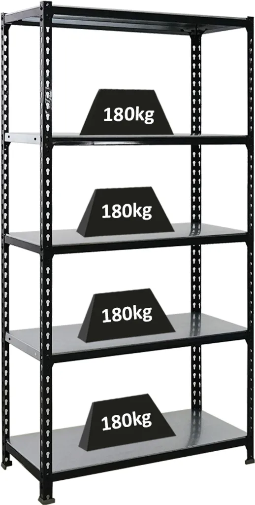 Étagère Simonrack sans vis SIMONCLICK 5 robuste et modulable 180cm grise