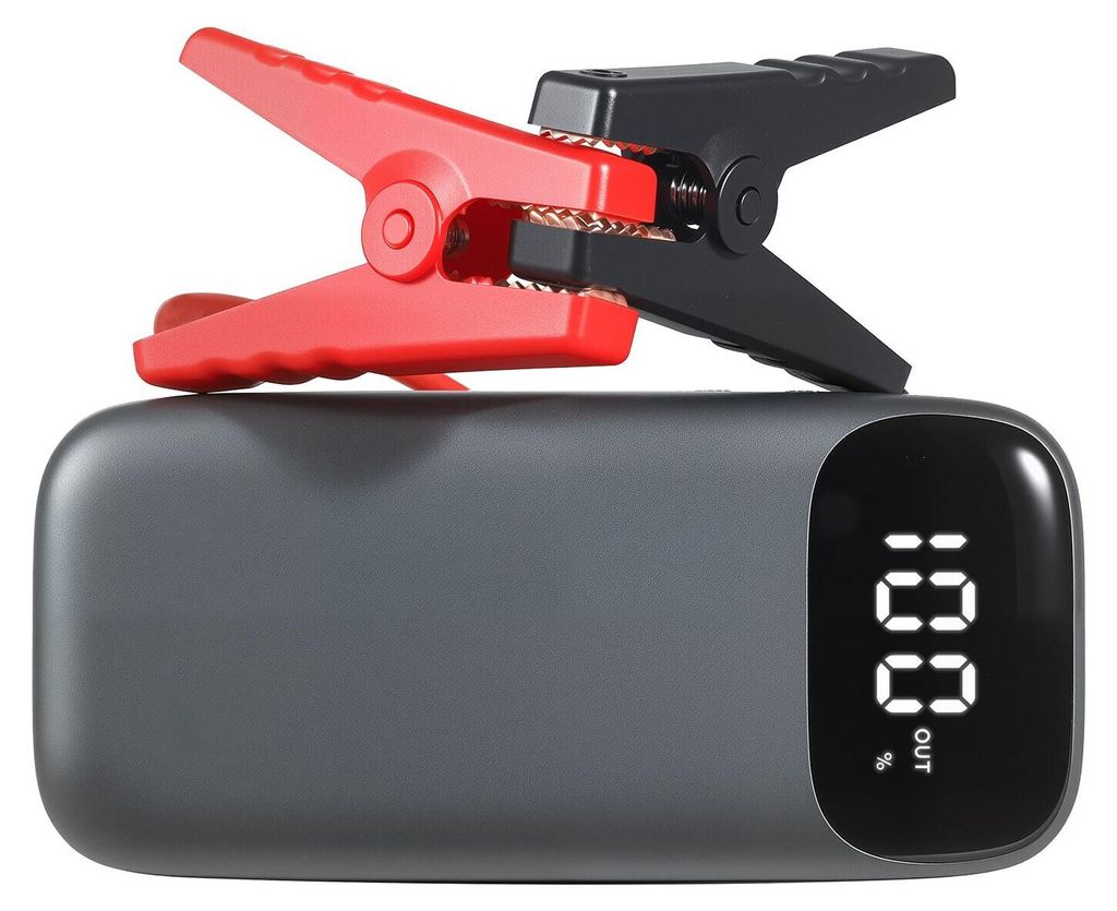 Jump Starter, 6000A Peak, Car Jumper Starter Battery Pack, 12V Portable Lithium Battery Booster, Jump Box Power Bank with 3 Modes Flashlight and Ju...