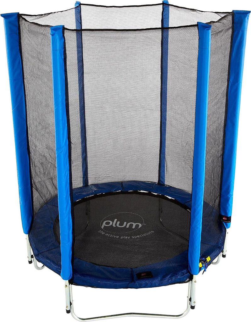 Plum Trampolin Junior mit Sicherheitsnetz blau 4ft
