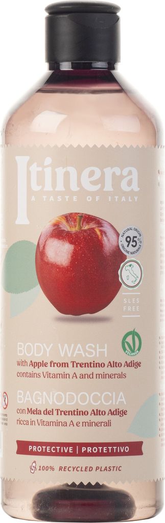 ITINERA Apple Trentino Schützendes Duschgel, 95 % natürliche Inhaltsstoffe, 370 ml 3 Stück