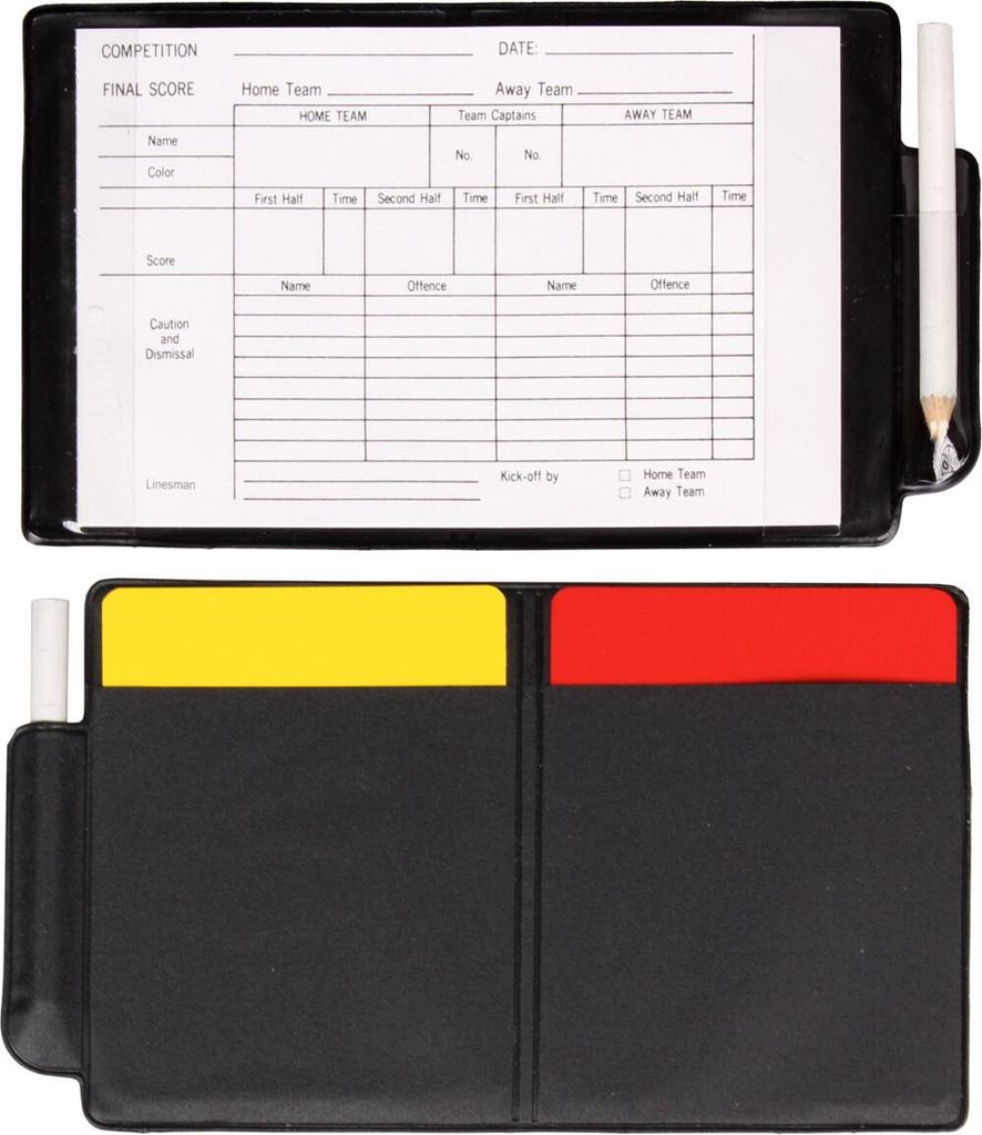 Schiedsrichterkarten im Etui, 1 Set pro Packung