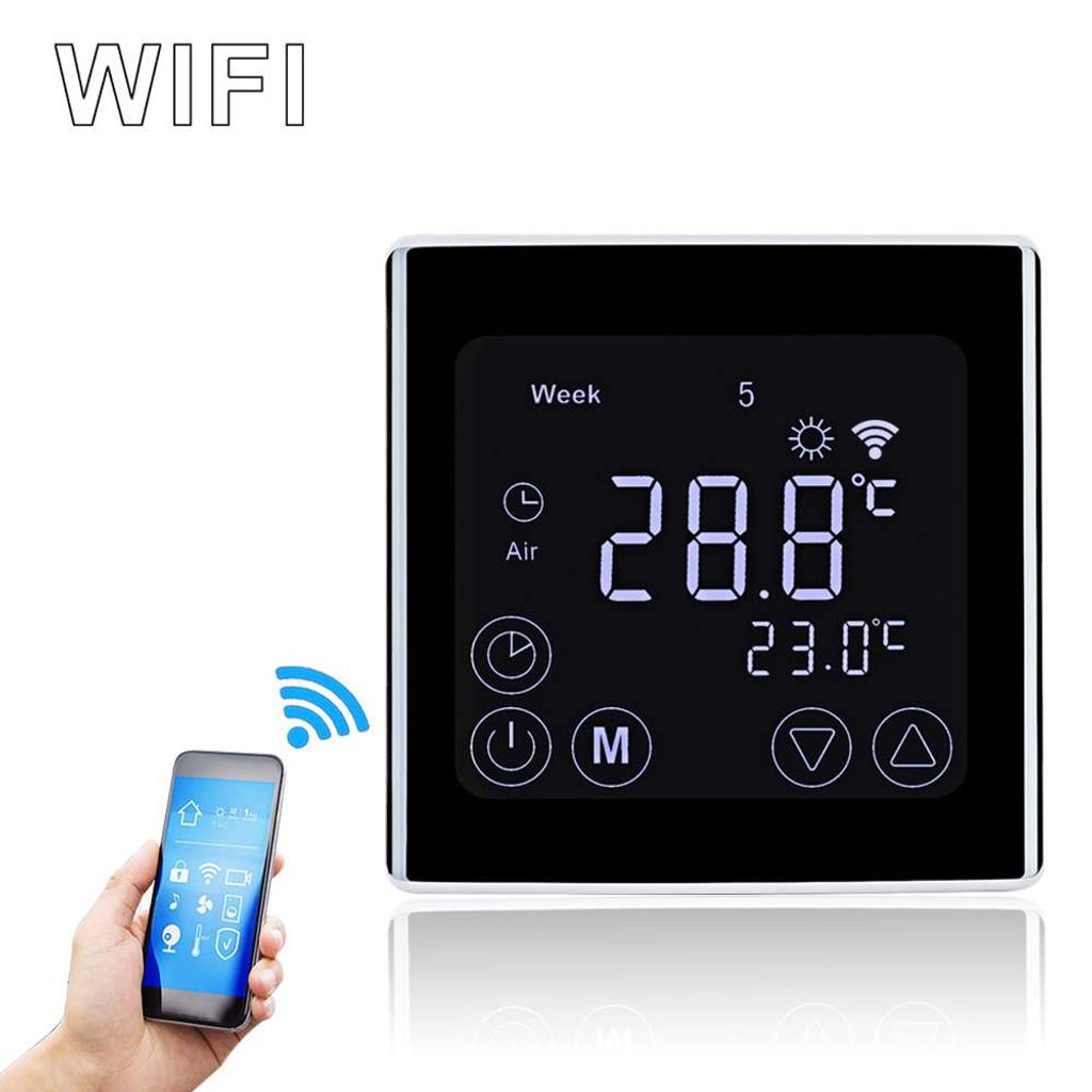 LCD WiFi Thermostat für Zimmer Fußbodenheizung Elektrisch Digital programmierb 