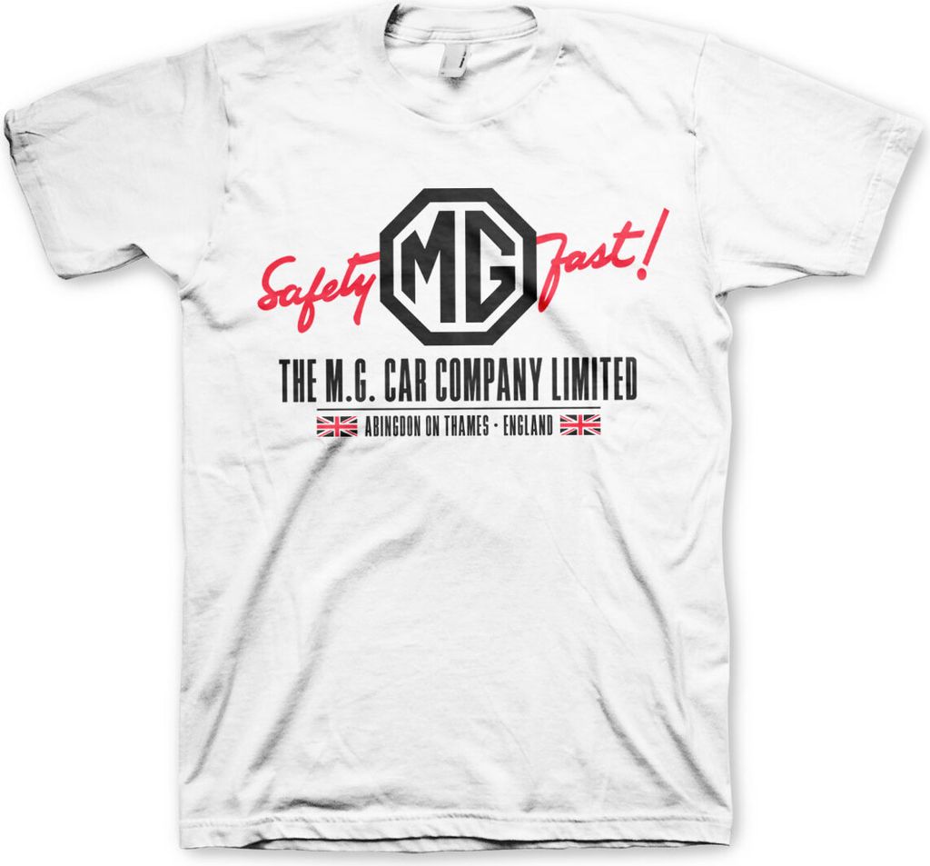 M.G. Cars Co. - England T-Shirt - Large - White