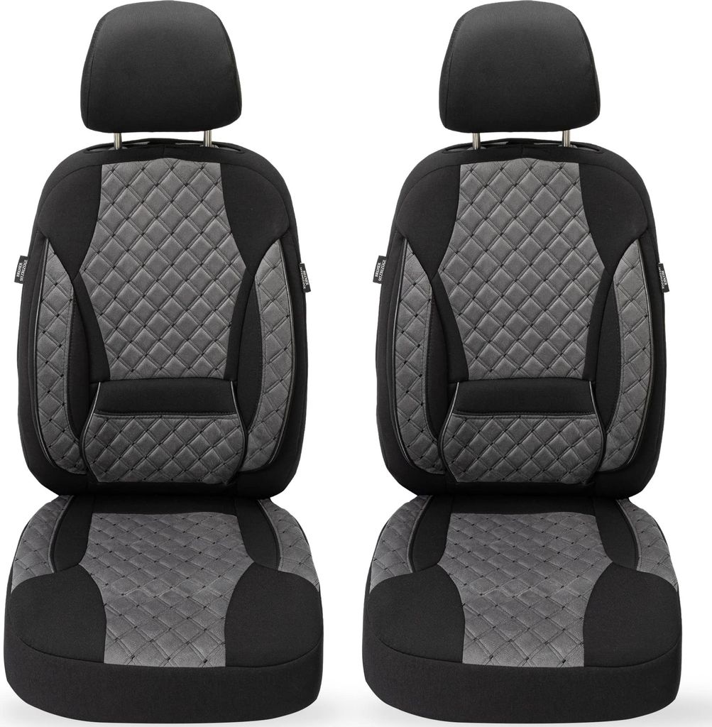 Schonbezüge Sitzbezüge für Kia Stonic Bj ab 2017 in Dunkelgrau/Schwarz TK609