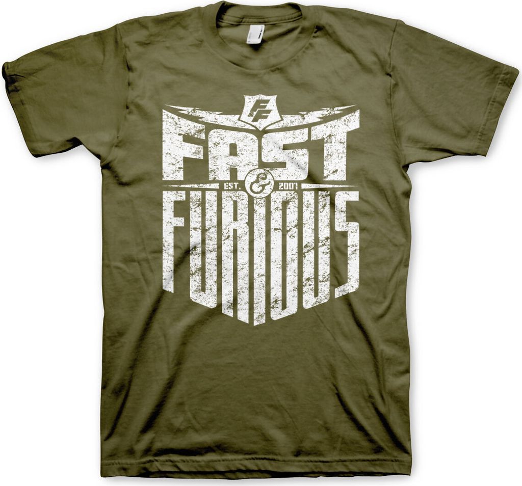 Fast & Furious - Est. 2007 T-Shirt - Large - Olive