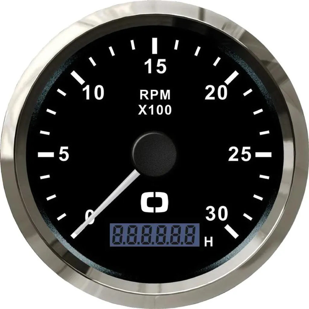 Compte-tours 0-3000 tr/min noir - Remplacez votre indicateur défectueux