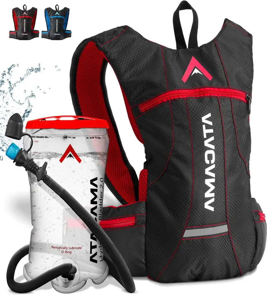 Sac à dos VTT et Randonnée Atacama - Vessie rouge 2L - Léger