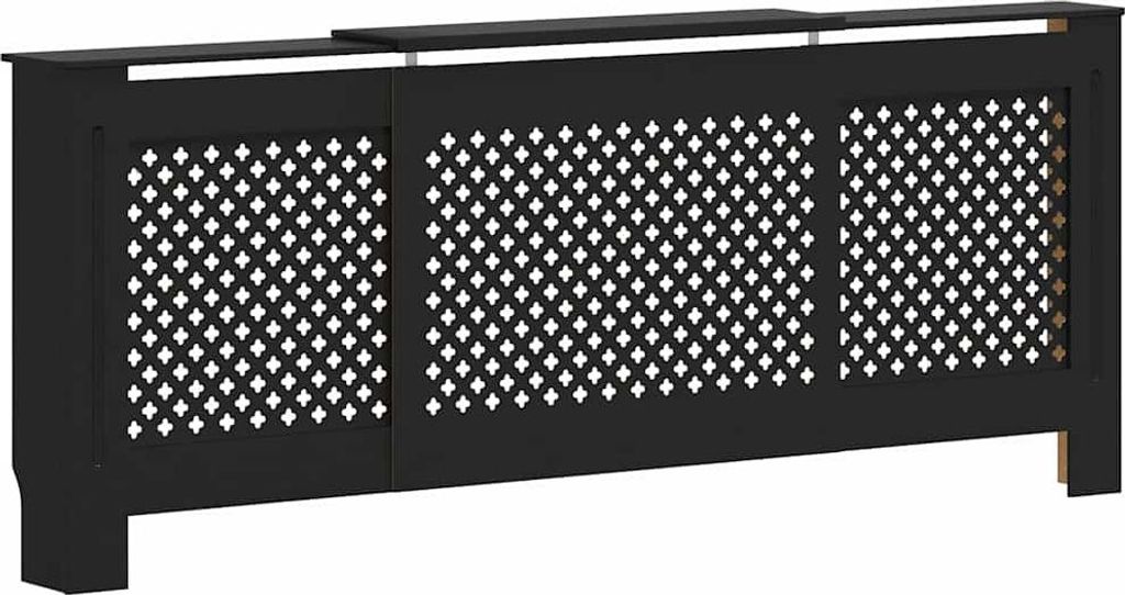 vidaXL MDF kryt radiátora čierny 205 cm Obrázok produktu 