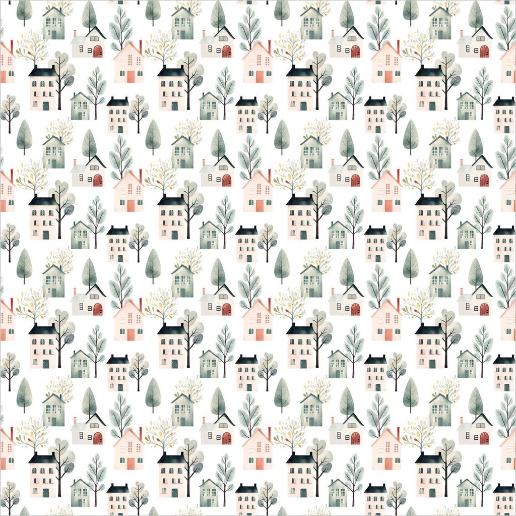 Fototapete Muster - Vliestapete - Bildtapete UV-beständig Design bunt Aquarell Illustration Wandtapete geruchsfrei