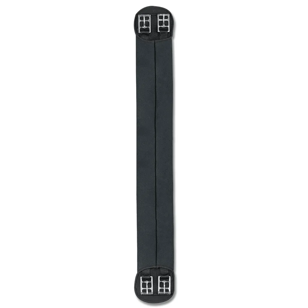 Courroie courte en néoprène noir 65 cm pour sangle de selle équitation