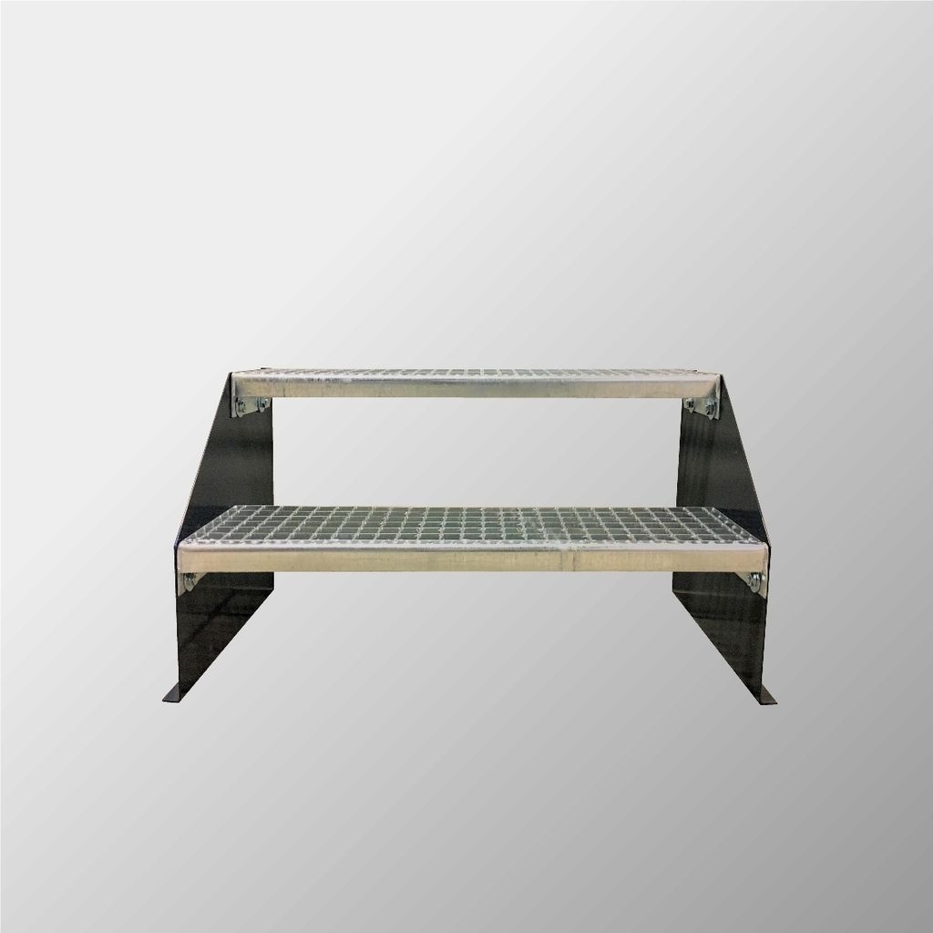 2 Stufen Standtreppe Modell 1 Treppe Stahltreppe Produktbild 1