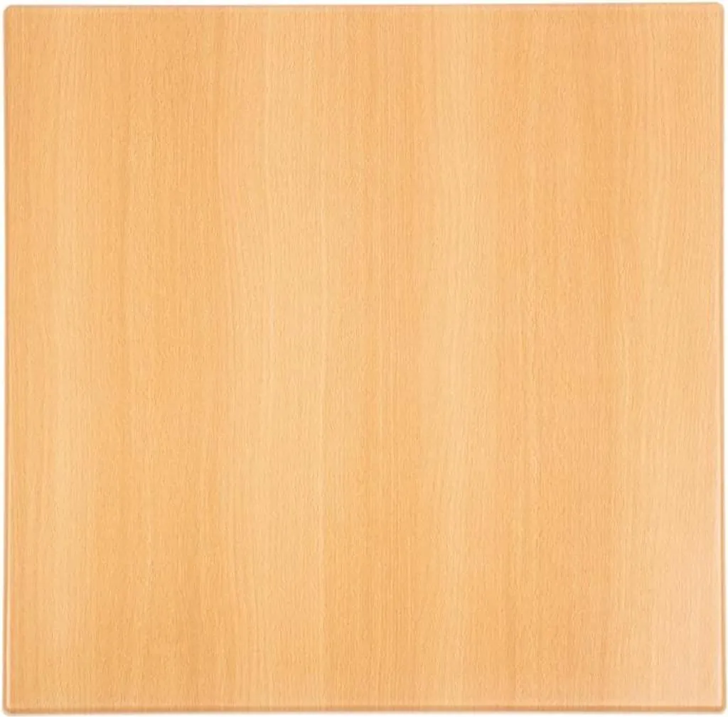 Plateau de table carré 60cm Bolero aspect hêtre pour café et restaurant