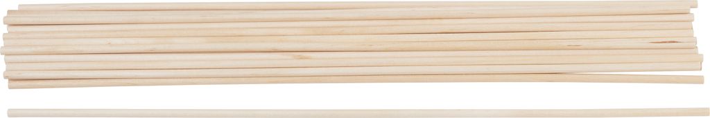 VBS Holz Rundstäbe 30 cm Länge Bastelstäbe Holzstäbe für DIY Projekte Ø 4 mm, 20 Stück