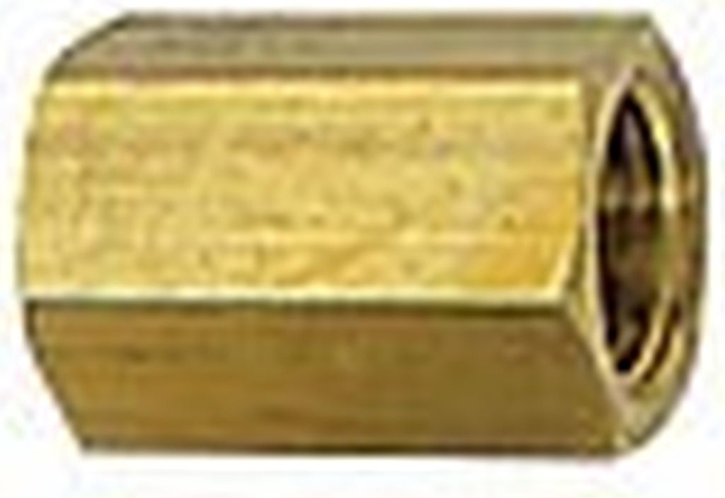 Gewindemuffe konisch G1/8 Zoll - konisch G1/4 Zoll innen, Messing