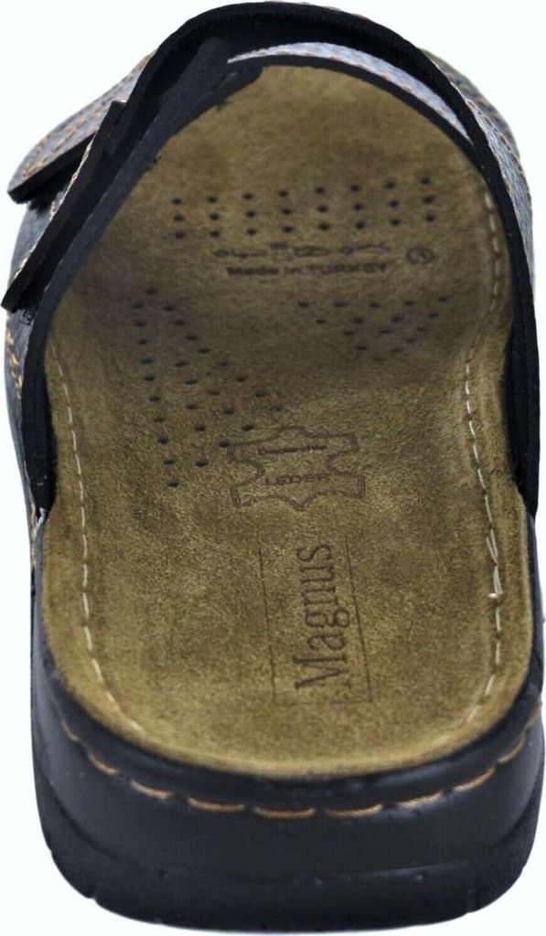 Herren Pantoletten Leder-Innensohle Sandalen Produktbild 3