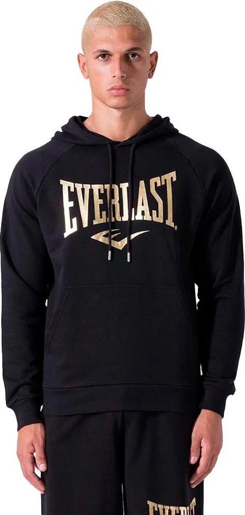 Everlast Unbrushed Fleece Logo Sweatshirt Schwarz L Herren Schwarz L