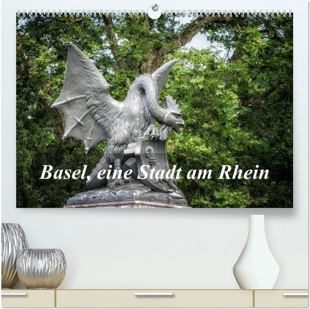 Basel, eine Stadt am Rhein (hochwertiger Premium Wandkalender 2026 DIN A2 quer), Kunstdruck in Hochglanz
