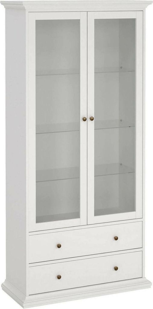 Vitrine - Vitrine blanche 41,6 x 96,2 x 200,8 cm (h) Image du produit 