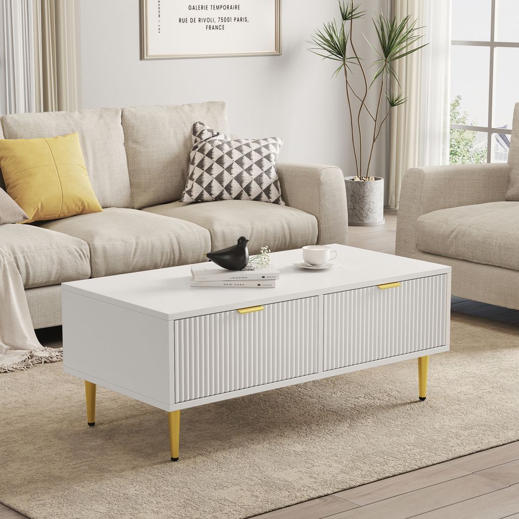 MODFU Couchtische Beistelltisch quadratischer mit 2 Produktbild 