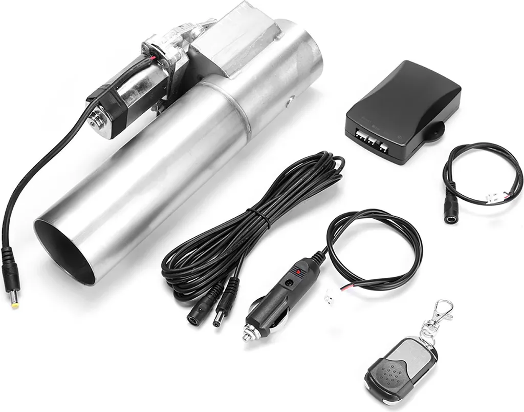Kit valve échappement électrique motorisée 63mm inox pour auto sport