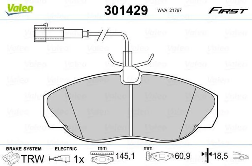 Supprimez les sifflements de frein avec les plaquettes VALEO 301429