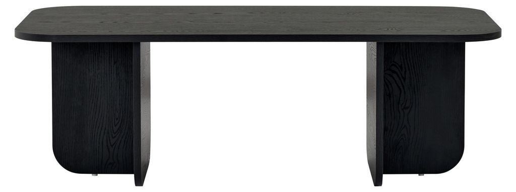 Couchtisch aus Holz "Akira" 120 x 60 x 41 cm - Schwarzes Holz
