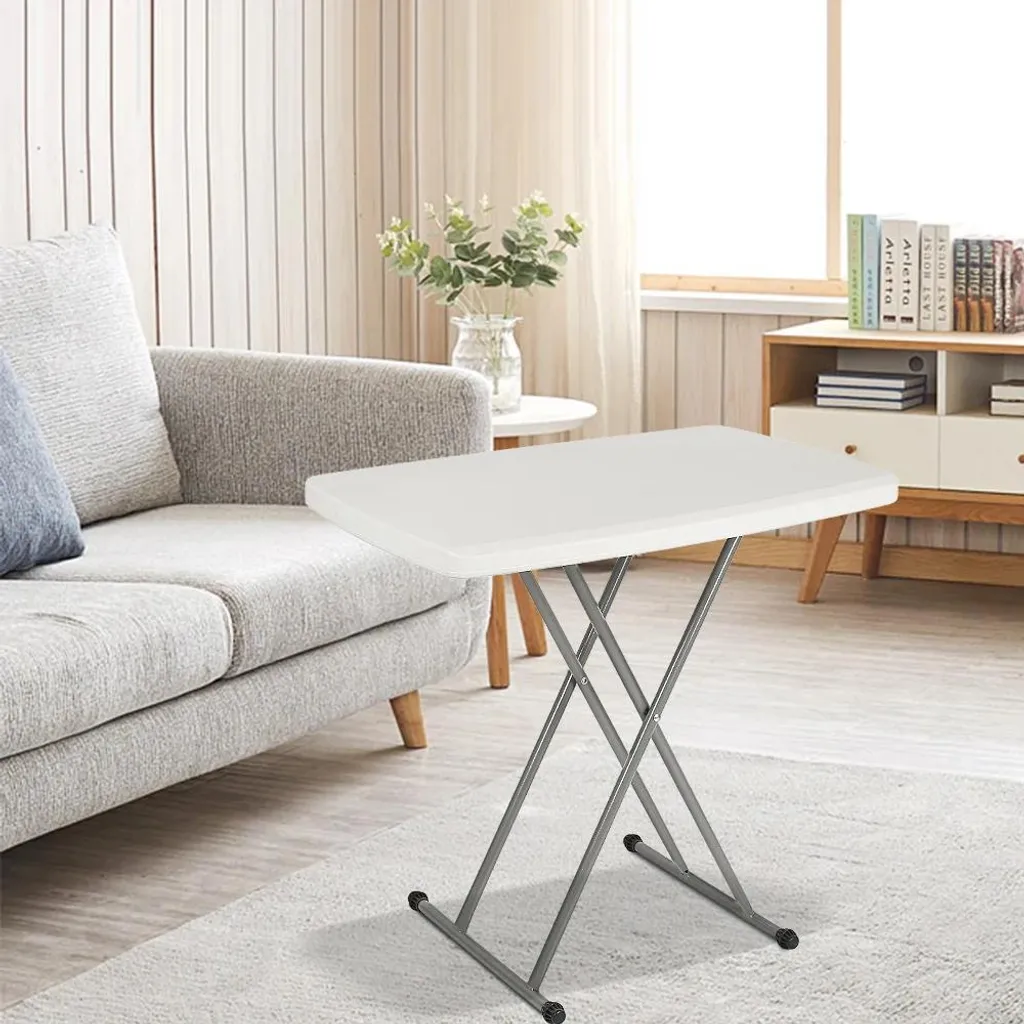 Table pliante réglable en hauteur avec structure métal robuste - 2