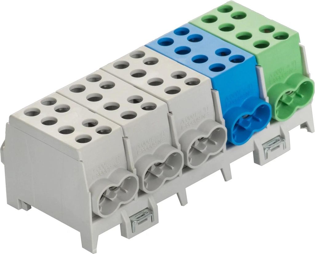 Pollmann Hauptleitungsabzweigklemme, 5-polig, 5 Ein 2x35mm², 5 Aus 2x25mm², 1 Stk.