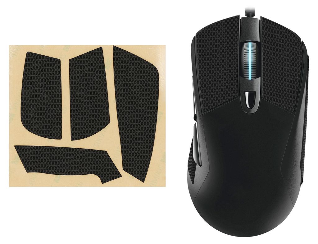 kwmobile Gaming Maus Grip Tape für Logitech G403 Mouse Grip Tape - Rutschfestes Griffband für PC Maus - Schwarz