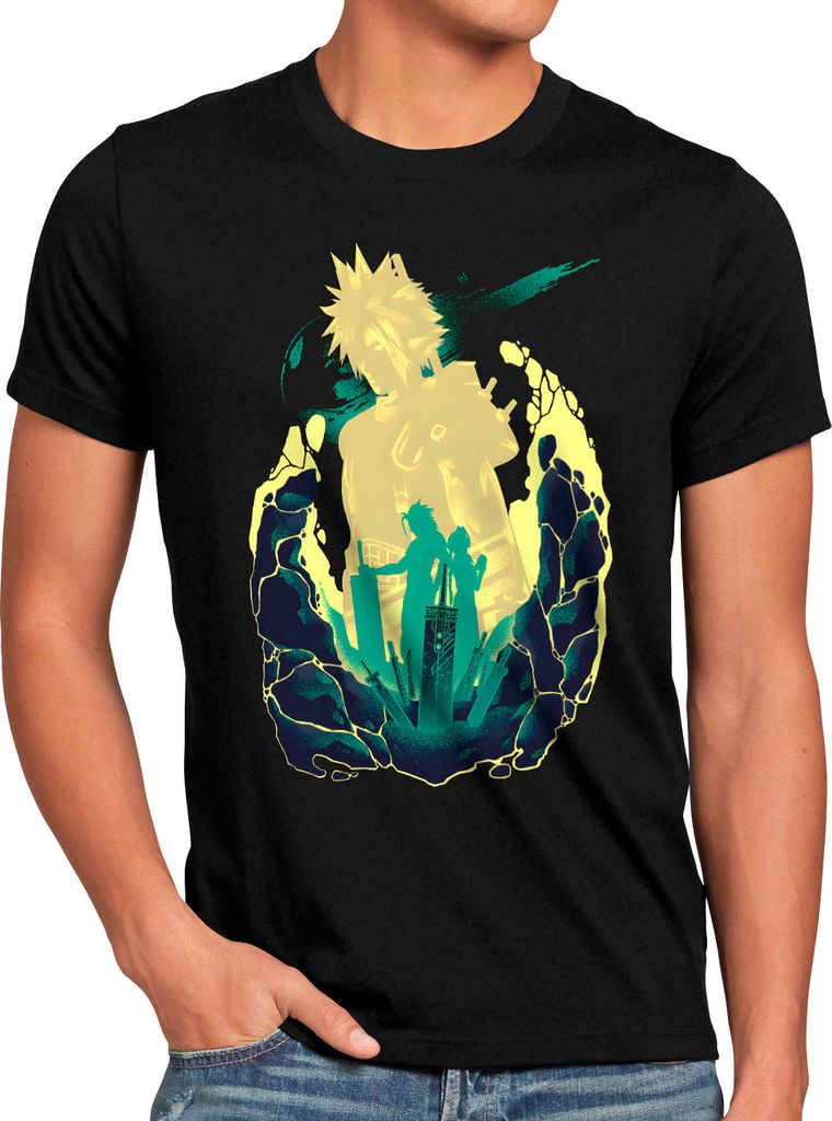 style3 Soldier x Avalanche Herren T-Shirt anime cloud chocobo sephiroth