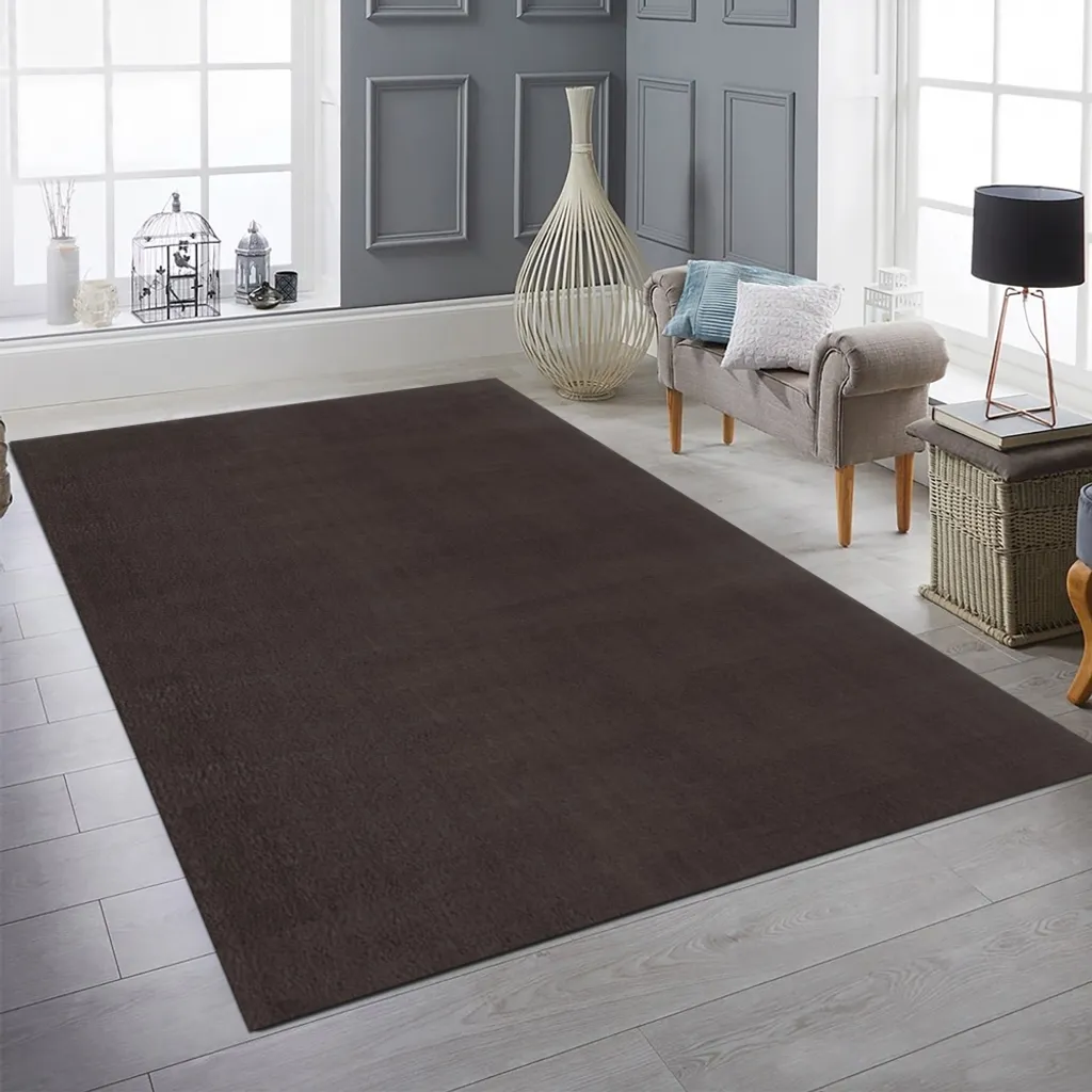 Tapis Antidérapant Marron au Design Épuré - Qualité Durable 80x300 cm