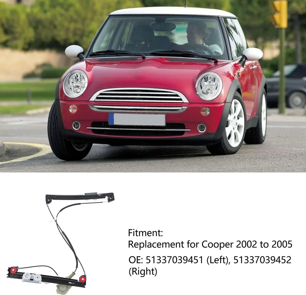 Mécanisme de lève-vitre avant droit pour Cooper 2002-2005 Électrique
