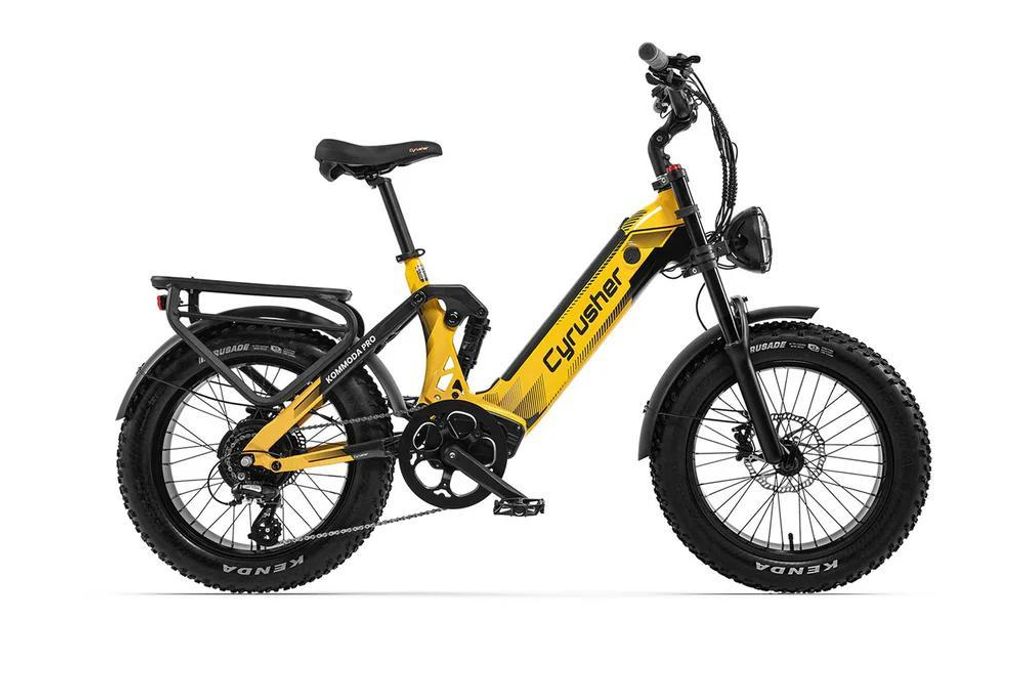 E-Bike Kommoda Pro Step-Through Elektrofahrrad mit 20×4 Zoll Reifen, 52V 20Ah, 250W Motor, Drehmoment-Sensor, Vollfederung und Shimano 8-Gang