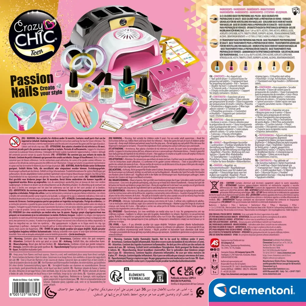 Coffret Manucure Créative Crazy Chic 18784 - Studio Ongles de Rêve